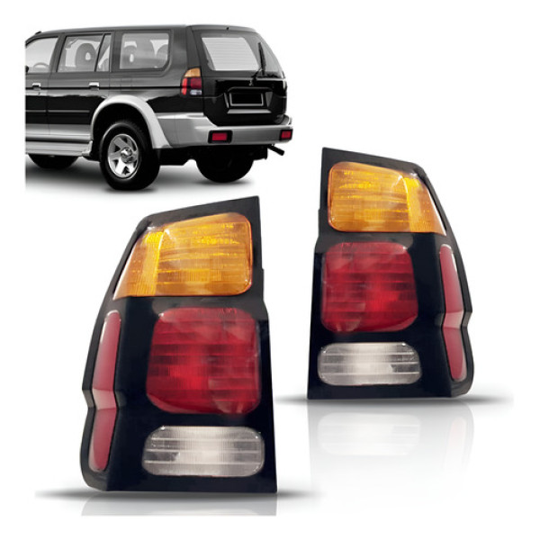 Sinaleira Traseira Pajero Sport 2000 01 02 A 2005 Tricolor