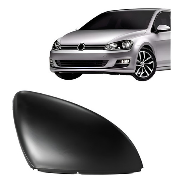 Capa De Retrovisor Golf 2014 A 2019 Preta