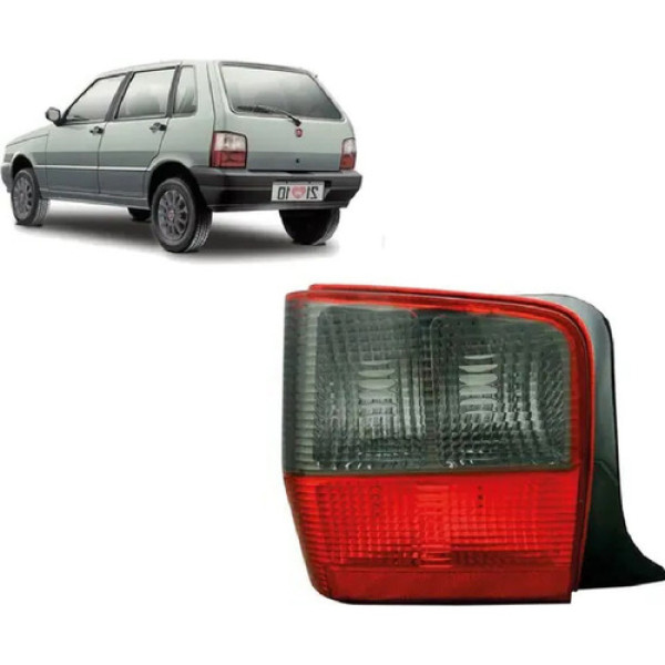 Lanterna Traseira Fiat Uno 2004 2005 06 A 2013 Fumê Esquerdo