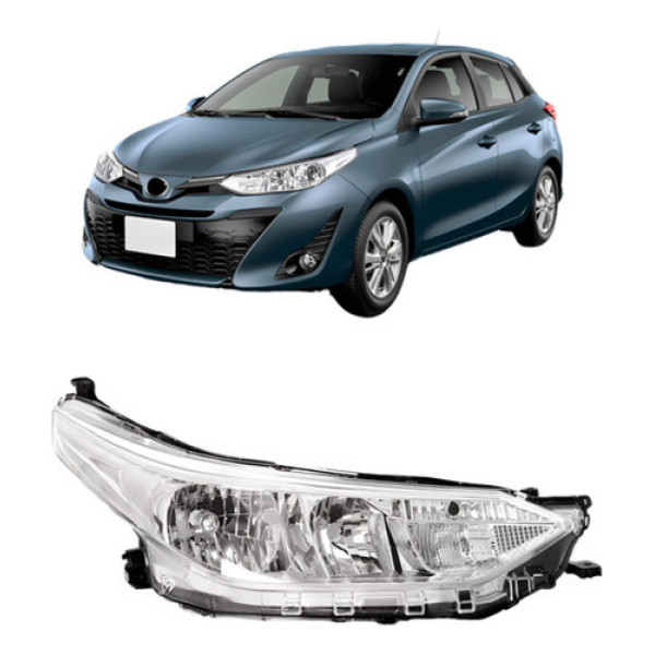 Farol Para Toyota Yaris 2018 2019 2020 Cromado