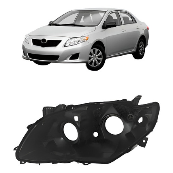 Carcaça Farol Dianteiro Corolla 2009 A 2011
