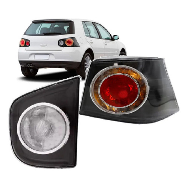 Kit Lanterna Traseira Direita Golf 2008 A 2012 Fume Canto