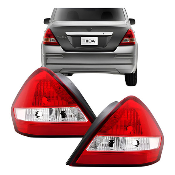 Par Lanterna Traseira Tiida 2008 2009 2010 2011 Sedan