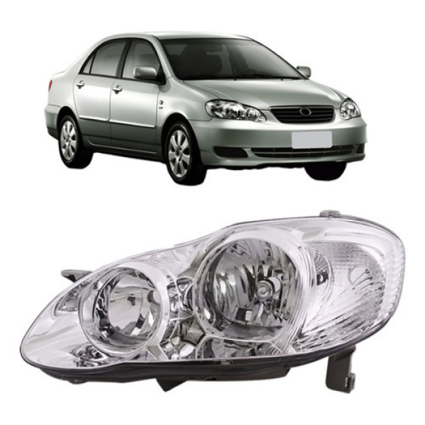 Corolla 2003 A 2004 Farol Completo Principal Toyota