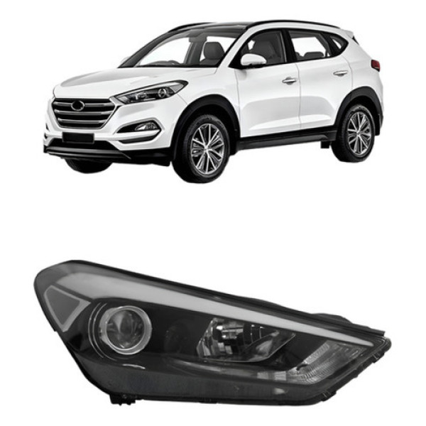 Farol Tucson 2017 18 19 20 21 2022 Eletrico Com Motor