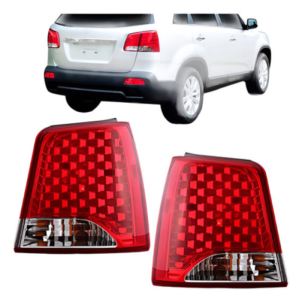 Par Lanterna Traseira Sorento 10 11 12  Sem Led Com Lâmpada