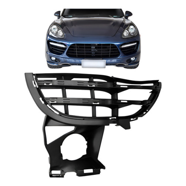 Grade Parachoque Dianteiro Cayenne Gts 2011-2014 Sem Moldura Direito