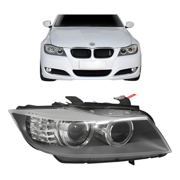 Farol Para Bmw Serie 3 2008 2009 2010 Eletrico Com Projetor