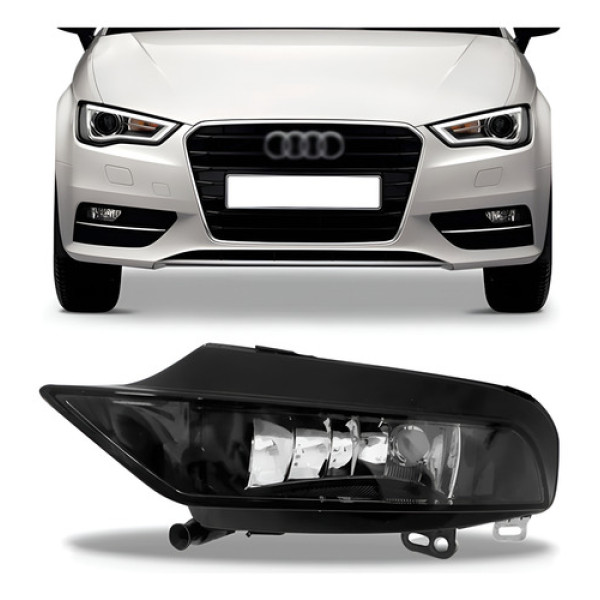 Farol Milha Audi A3 2013-2016 Depo Cristal Esquerdo