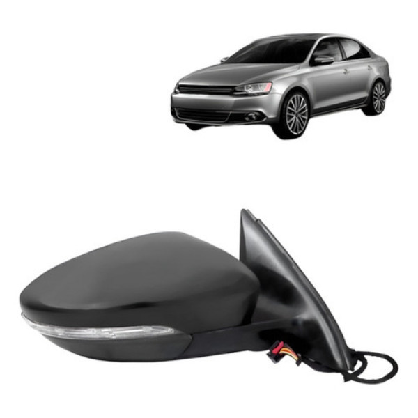 Retrovisor Jetta Highline Tsi 2011 A 2018 Eletrico C/pisca