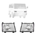 Farol Mercedes Mb 180 1991 1992 1993 1994 1995 Cromado