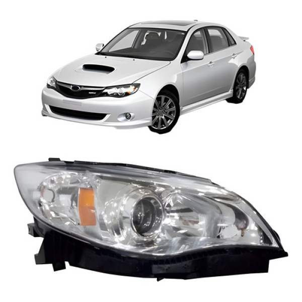 Farol Subaru Impreza 2008 2009 2010 2011 Cromado Direito/passageiro