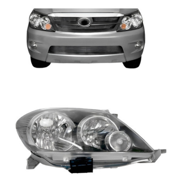 Farol Hilux Sw4 2004 A 2008 Cromomix
