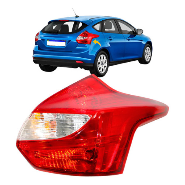 Sinaleira Traseira Lado Ford Focus Hatch 2014 2015 Tyc S/led