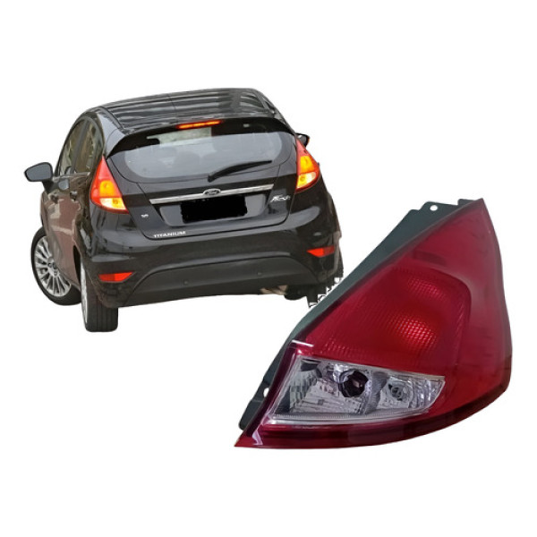 Lanterna Traseira New Fiesta Hatch 2013 2014 15 16 2017 Lado