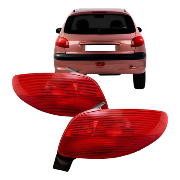 Sinaleira Traseira Peugeot 206 1998 1999 2000 2001 2002 2003