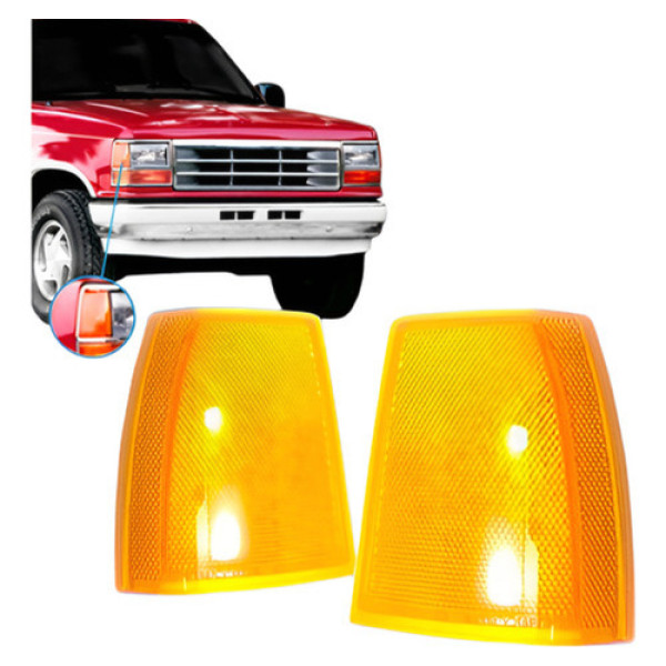 Par Lanterna Pisca Dianteira Ford Explorer 1991 92 1993 1994