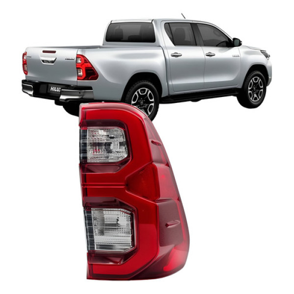 Lanterna Traseira Hilux Pick Up Com Led 2021 E 2022