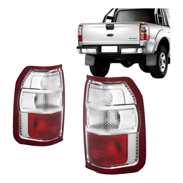 Par Sinaleiras Traseiras Ford Ranger 2010 2011 2012 Depo Ambos Lados Bicolor
