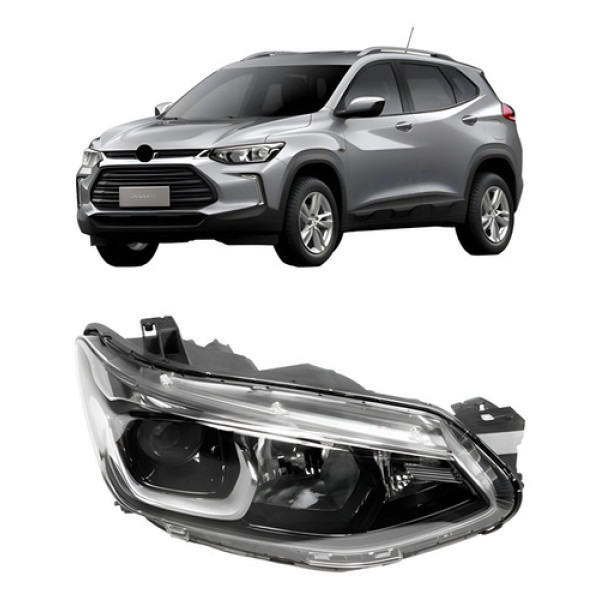 Farol Elétrico C/ Motor Tracker 2020 A 2022