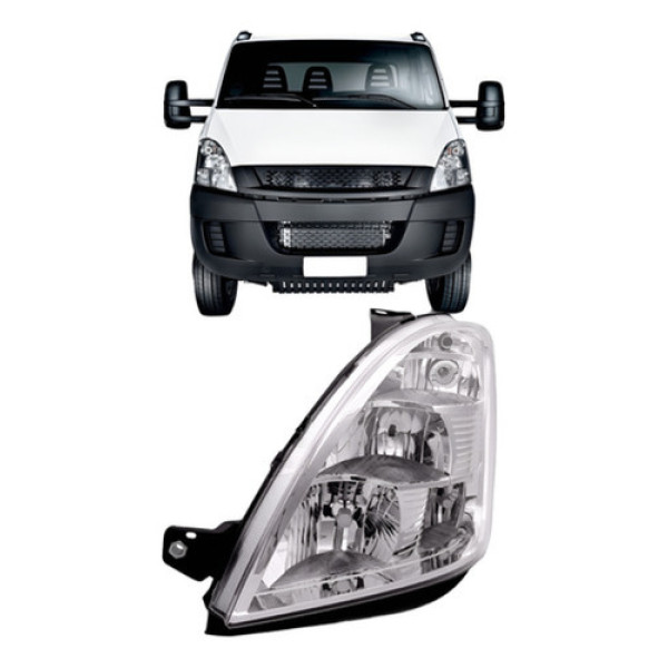 Farol Iveco Para Daily 2008/2018 Elétrico