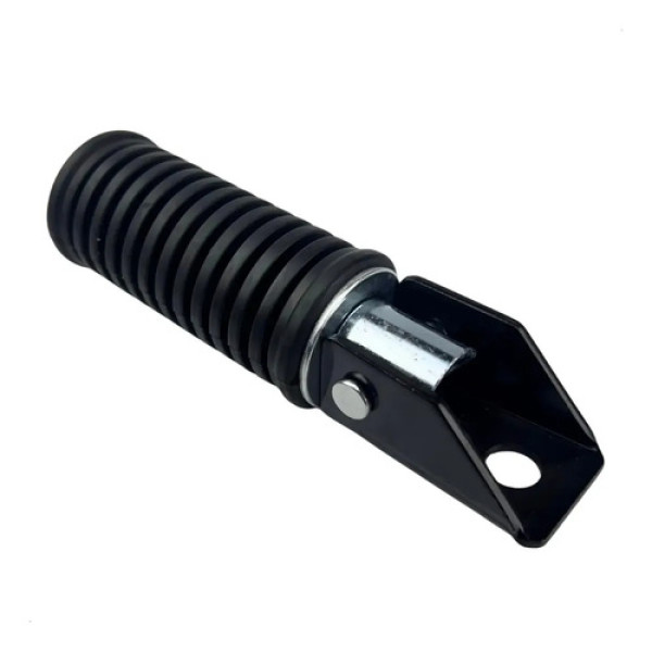 Pedaleira Traseira C/ Suporte Intruder Yes Cromada Original Preto / Esquerdo