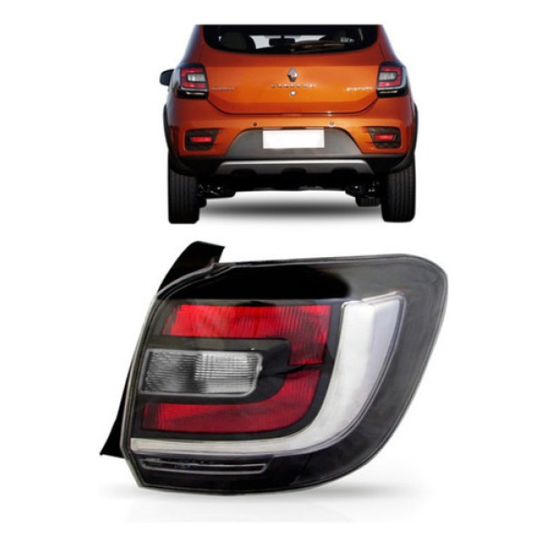 Lanterna Traseira Sandero Stepway 2015 2016 2017 2018 Fumê