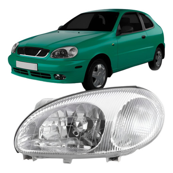 Farol Lanos 1997 A 2002 Modelo Original Esquerdo/motorista