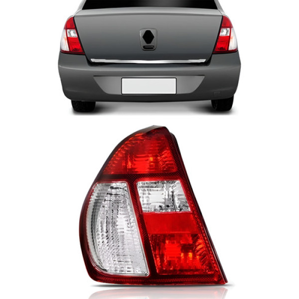 Sinaleira Traseira Clio 2003 2004 A 2008 Sedan Cristal Esquerdo/motorista