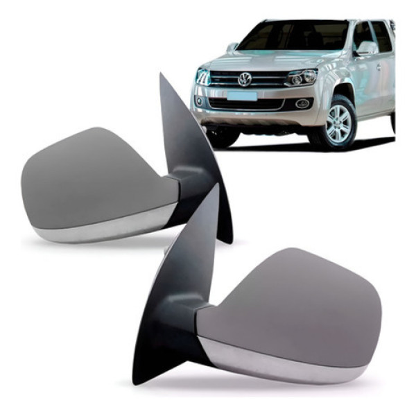 Retrovisor Amarok 2011 2012 2013 Highline Base Cromada