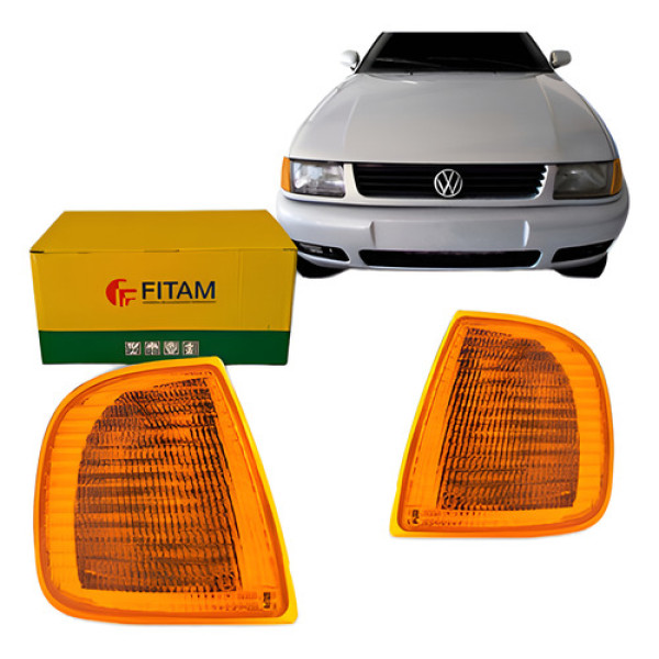 Lanterna Dianteira Pisca Polo Classic Van 97 98 99 00 Ambar