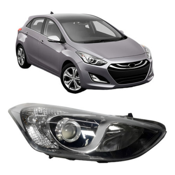 Farol I30 2013 A 2016 Eletrico C Motor S Entrada Xenom