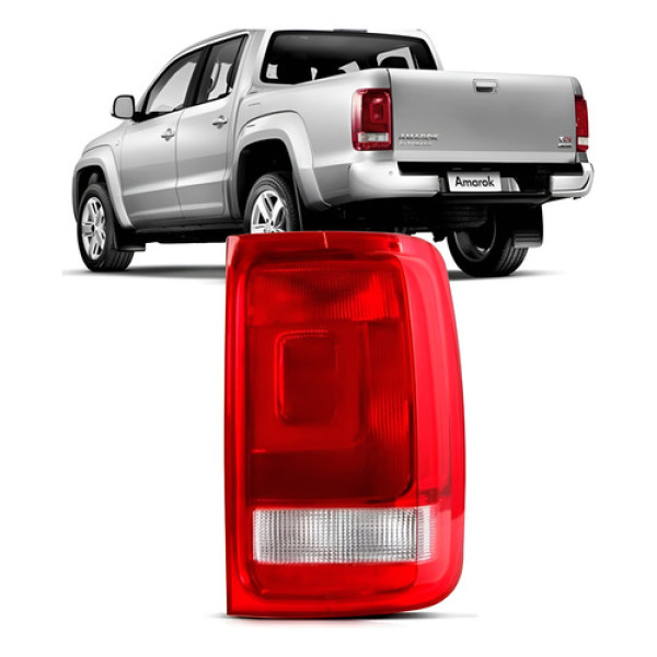 Lanterna Traseira Amarok 2010 A 2014 S/ Luz Neblina Cristal