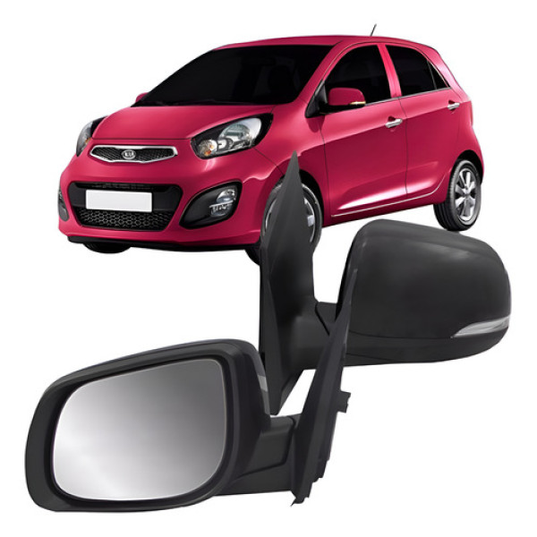 Retrovisor Picanto 2012 2013 14 2015 C/ Pisca
