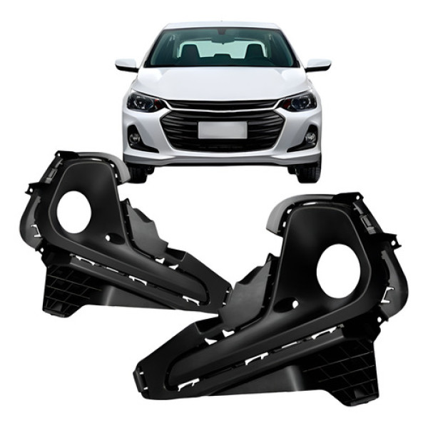 Par Moldura Milha Onix 2020 2021 2022 2023 2024 C/ Furo