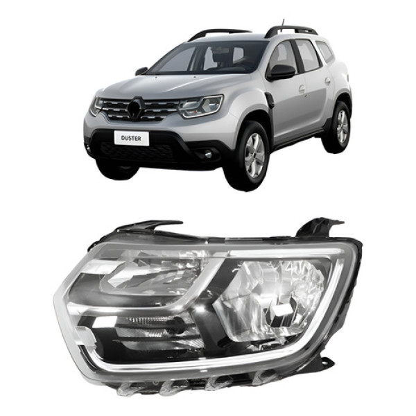 Farol Manual C/ Led Duster 2021 2022