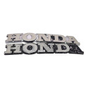 Par Emblema Tanque Honda Cg 125 1979 Original Detalhes 49466 Branco