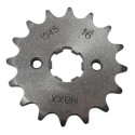 Kit Relação Cg 150 Titan S/retentor Transmissão Fan 150 Maxx Cinza