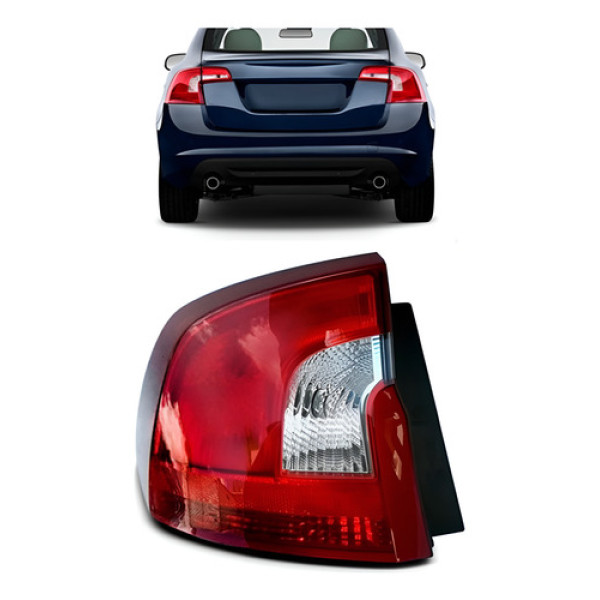 Lanterna Traseira Volvo S60 2011 12-2017 Com Led