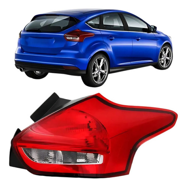 Lanterna Traseira Lado Ford Focus Hatch 2016 A 2019 Com Led