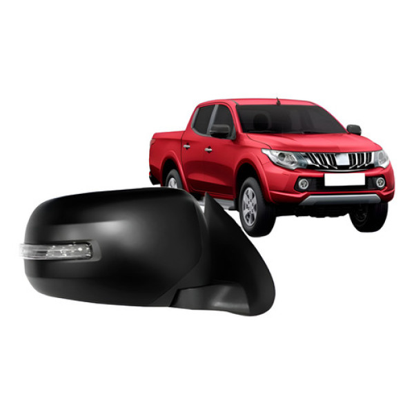 Retrovisor Triton 2017 2018 2019 Eletrico Com Pisca Preto