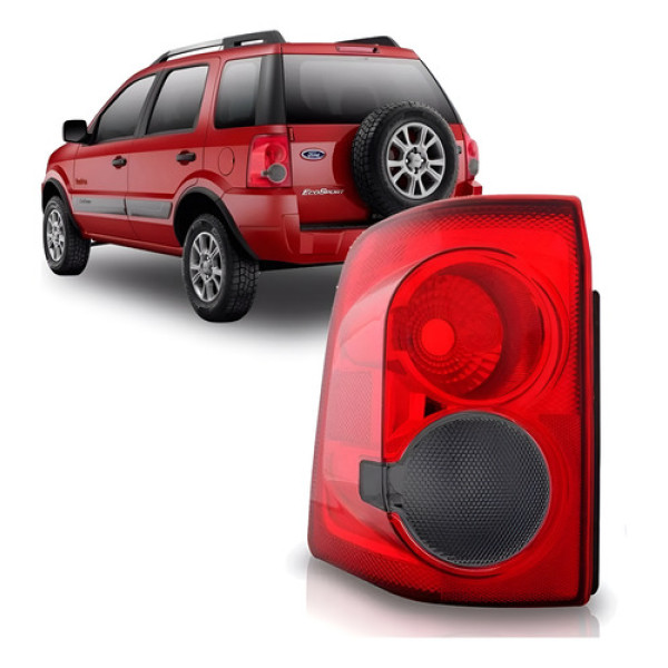 Sinaleira Traseira Ecosport Fume 2008 09 10 11 2012 Lado