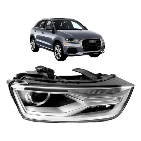 Farol Eletrico Q3 2015 2016 2017 2018 Com Led Direito/passageiro