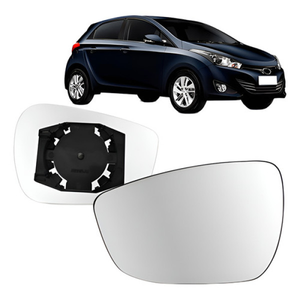 Par Lente Retrovisor Hb20 2012 2013 A 2019 S/ Aquecimento