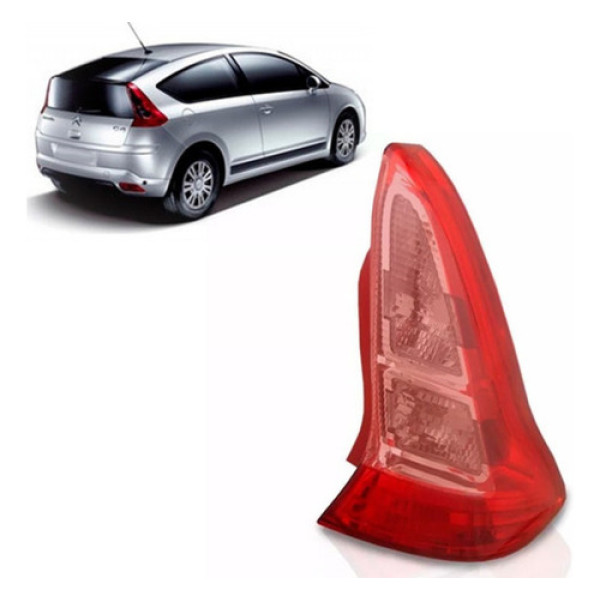 Lanterna Traseira C4 2006 A 2007 Sport Vtr Vermelha/rosa