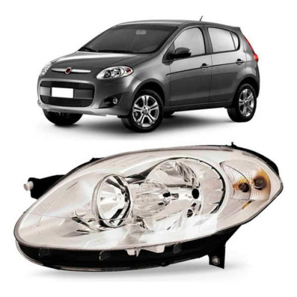 Farol Palio 2012 2013 2014 2015 2016 Cromado Modelo Original