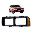Moldura Farol Passat 1983 A 1988 Foco Duplo Preto