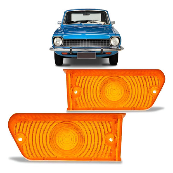 Lente Pisca Seta Corcel 1973 1974 1975 1975 1977 Âmbar.