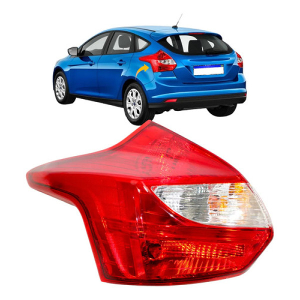 Sinaleira Traseira Lado Ford Focus Hatch 2014 2015 Tyc S/led