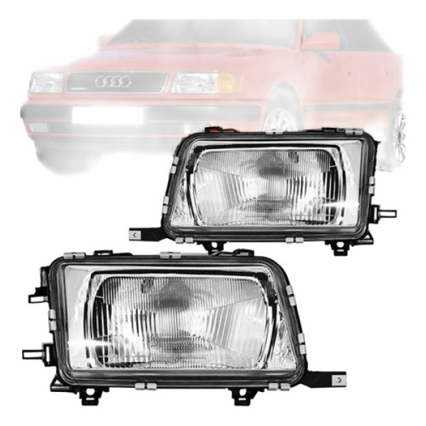 Farol Audi 80 1991 1992 1993 1994 1995 Depo